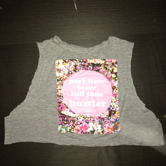 Floral Graphic Crop Top - Picture 1 of 3
